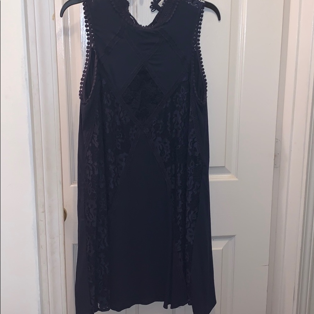 Navy blue lace dress